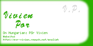 vivien por business card